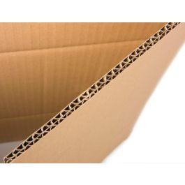 Caja Para Embalar Q-Connect Americana Ultrarresistente Carton Reciclado Canal Doble 7 mm Color Kraft 420x200x300 mm 15 unidades