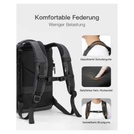 Inateck Mochila para portátil BP03006 14" Negro Unisex Compartimento para portátil