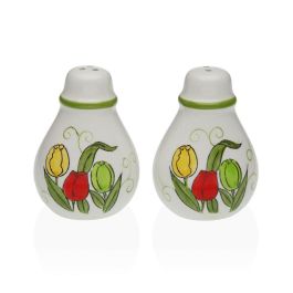 Salero y Pimentero Versa Cerámica Dolomita Tulipán 5,5 x 8,5 x 6 cm Precio: 6.50000021. SKU: B1CG7AS77X