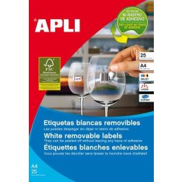 Apli Etiquetas Removibles 36,8x23,8 mm Blanco, 100 Hojas (5.500 Etiquetas), Compatibles con Inkjet y Láser Precio: 25.7900005. SKU: S8400927