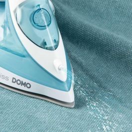 DOMO DO7060S Plancha de Vapor con Suela CeraGliss, 2400W, Vapor Continuo 40 g/min, Depósito 320ml, Azul/Blanco