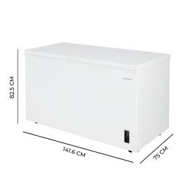 Cecotec Congelador horizontal 418L Bolero CoolMarket Chest 418P blanco clase E 38dB