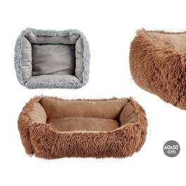 Cuna Mascota Acolchada Suave Mascow 60x50 cm - Gris/Marrón, Poliéster (6 Unidades) Precio: 102.69000049. SKU: B122YZAHZ4