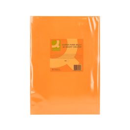 Papel Color Q-Connect Din A3 80 gr Naranja Intenso Paquete De 500 Hojas