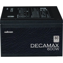 Zalman Fuente de Alimentación DecaMax 600W 80+ No Modular Ventilador 120mm Negro ZAL8809213764073