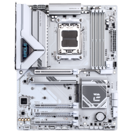 Gigabyte B850 EAGLE WIFI7 ICE Placa Base para AMD Ryzen Serie 9000, Wi-Fi 7, DDR5 8200 MHz (O.C.), M.2 PCIe 5.0, ATX