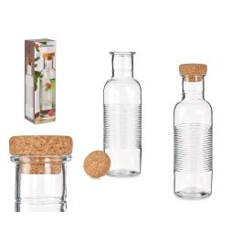 Pasabahce Botella Hoop con tapón de corcho 1070 ml, vidrio transparente (6 Unidades) Precio: 32.79000054. SKU: B147EYT75E