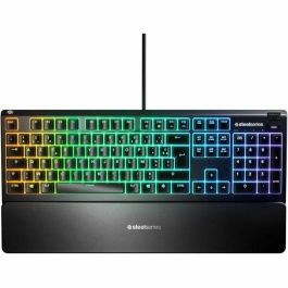 Teclado mecánico para juegos - STEELSERIES - APEX 3 - Ultra silencioso - Negro