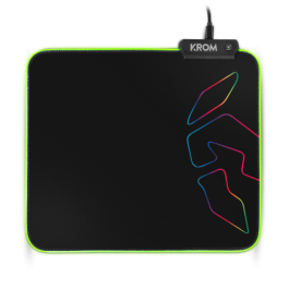Alfombrilla Gaming con Iluminación LED Krom NXKROMKNTRGB