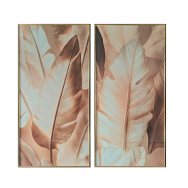 Cuadro Glam DKD Home Decor Dorado Marron 3.5 x 160 x 80 cm (2 Unidades) Precio: 218.88999946. SKU: B1K453S9J7