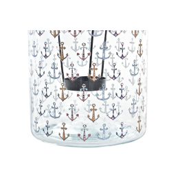 DKD Home Decor Portavela Decorativo Mediterráneo de Cristal y Acero Colección Costa Peces Multicolor Surtido (6 Unidades) 16x23.5x16 cm DKD Home Decor Portavela Decorativo Mediterráneo de Cristal y Acero Colección Costa Peces Multicolor Surtido (6 Unidades) 16x23.5x16 cm