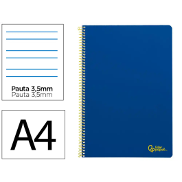 Liderpapel Cuaderno Espiral A4 Smart Tapa Blanda 80 Hojas 75gr Pauta 3,5mm con Margen Color Azul Oscuro Precio: 7.99000026. SKU: B1D6MDWBRQ