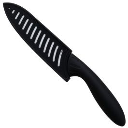 Easy Make Cuchillo Cerámico 15 cm con Funda y Mango de Tacto Suave