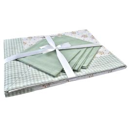 Mantel Shabby DKD Home Decor Verde 150 x 0.5 x 150 cm Set de 5