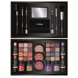 Maletin metalico maquillaje viajel bon voyage. incluye 43 piezas. 25,60x18,50x9,5 cm Maletin metalico maquillaje viajel bon voyage. incluye 43 piezas. 25,60x18,50x9,5 cm