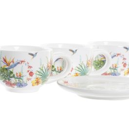 Cafe Tropical DKD Home Decor Multicolor 18 x 20 x 20 cm Set de 6 Cafe Tropical DKD Home Decor Multicolor 18 x 20 x 20 cm Set de 6