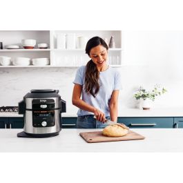 Ninja OL750EU Olla Eléctrica Multifunción 14 en 1 7.5L SmartLid Multi Cooker Foodi MAX, Cocina a Presión y Freidora de Aire