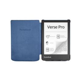 Pocketbook Funda Shell Series Verse + Carcasa Patrón Flores Blanco y Azul 6"