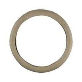 Abc FVO10157 Funda Volante Cuero Genuino Beige Cs 6 | Protector Cómodo y Duradero, Costura Perfecta, Acabado Meticuloso para Coche