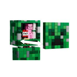LEGO 21276 Minecraft Figura de Acción Articulada El Creeper Construible 21 cm de Altura con Cabeza Móvil y Compartimento Secreto LEGO 21276 Minecraft Figura de Acción Articulada El Creeper Construible 21 cm de Altura con Cabeza Móvil y Compartimento Secreto
