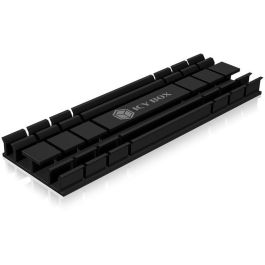 ICY BOX IB-M2HS-701 Disipador Térmico / Radiador para SSD M.2 2280 NVMe, Negro, Compatible con PS5