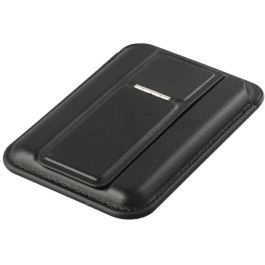 4smarts 541589 Cartera Universal Magnet Wallet con Kickstand, Soporte y Protección RFID de Cuero/PU Negra
