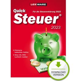 Lexware Quicksteuer 2023 - 1 Dispositivo, hasta 3 Declaraciones de Impuestos - Descarga ESD Precio: 28.69000024. SKU: B1C346282Z