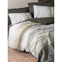 ASI8683742885542 Juego de Cama 100% Algodón Color Visón - Incluye 1 Funda Nórdica 220x240 cm + 2 Fundas Almohada 60x60 cm