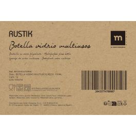 Inde Botella Vidrio Multiusos La Mediterran 100 ml - Alto 13,9 cm