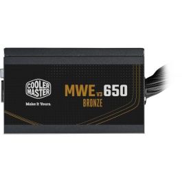 Cooler Master MWE Bronze 650W V2 - Fuente Alimentación PC 650W 80 Plus Bronze 230V, Cables Planos Negros, Ventilador 120mm HDB, Semi-Pasivo