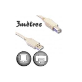 USB 2.0 A macho / Tipo B macho cable 3m USB 2.0 A macho / Tipo B macho cable 3m