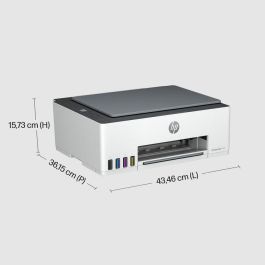 HP Smart Tank 5105 Impresora Multifunción Inyección Tinta Color A4 con Wi-Fi, Escáner y Copiadora, Sistema de Tinta Recargable