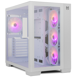 NOX Hummer Astra Semitorre PC Blanca, Doble Cristal Templado, 4 Ventiladores ARGB, Soporte ATX/ITX/mATX y RL 360mm Precio: 134.50000025. SKU: S5615618