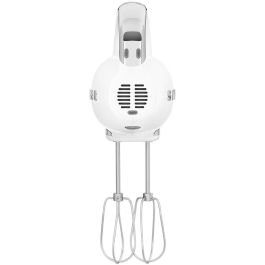 Smeg HMF01WHEU Batidora de Mano Diseño Retro Años 50 Crema, 9 Velocidades, Función Turbo, 250W