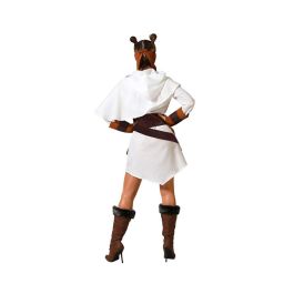 Disfraz Galaxia Blanco para Mujer Adulto - Vestido, Capa, Cinturón y Manguitos - Talla XXL Disfraz Galaxia Blanco para Mujer Adulto - Vestido, Capa, Cinturón y Manguitos - Talla XXL