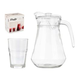 Set 5Pcs Jarra Vasos Refresco Vivalto 22X22CM (4 Unidades)