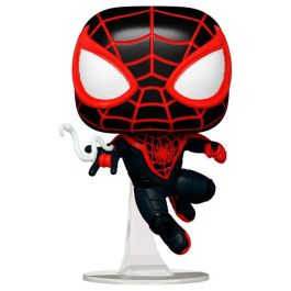 Funko POP Marvel Spiderman 2 Miles Morales Upgraded Suit Figura Vinilo 9cm
