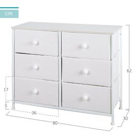 Cómoda Max Home Blanco 80 x 62 x 30 cm