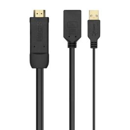 AISENS - CONVERSOR ACTIVO HDMI 2.0 + USB ALIM. A DISPLAYPORT V1.2, HDMI/M-USB/M-DP/H, NEGRO, 10CM Precio: 16.50000044. SKU: B1E2EAH8MA