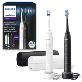 Philips Cepillo de dientes eléctrico Sonicare Serie 7100 HX7429/02 Mango Doble Blanco y Negro Precio: 327.69000022. SKU: B1EYSJRE7Z