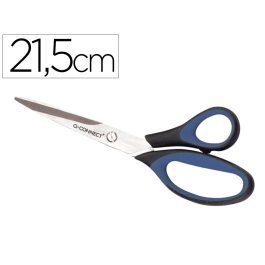 Q-connect Tijera Oficina Mango Caucho 8/ 21.5 cm Acero Inoxidable Blíster Seguridad Diestros Precio: 5.50000055. SKU: B1DX3JTSSB