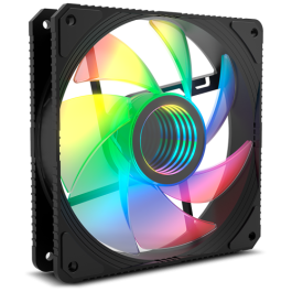 NOX NXHUMMERMFAN Ventilador 120mm ARGB Espejo Infinito 1200 RPM Hidráulico 35.5 CFM Silencioso 23 dB