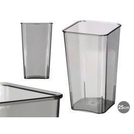 Giftdecor Jarrón Cuadrado Acrílico Gris de 24,5 cm Alto, 14 cm Ancho y 14 cm Largo (24 Unidades) Precio: 76.4999994. SKU: B18SQQ5A9G