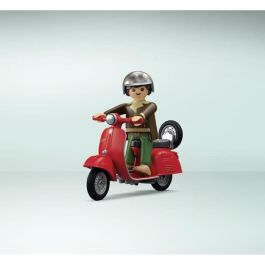 Playmobil Taller Vespa Estilo Retro Años 60 con Elevador y Accesorios, 88 Piezas