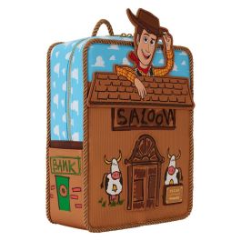 Loungefly Mochila Woody 30th Anniversary Toy Story Disney Pixar 28cm que Brilla en la Oscuridad y Reproduce Sonido