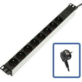Lanview Regleta Rack 19'' 1U, 1,5m, 16A con 8 Tomas Schuko Tipo E Francés Precio: 25.69000005. SKU: B1DFT4PC7P