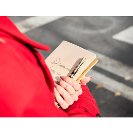 Belius Dualita Bolígrafo Cuerpo Blanco Tinta Azul Diseño Elegante Contemporáneo 1 mm