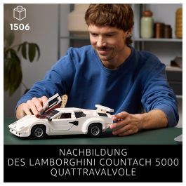 LEGO Icons Lamborghini Countach 5000 Quattrovalvole 10318 - Juego de Construcción de 1506 Piezas para Adultos