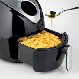 Ariete Freidora de Aire 4616/00 Negra, Cocina Saludable con 80% menos grasa