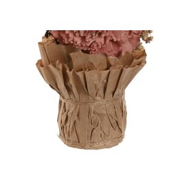 DKD Home Decor Planta Shabby Fucsia Blanco Flor Seca Papel 8 x 25 x 15 cm